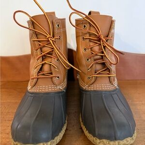 L.L. Bean Brown Leather and Dark Brown Rubber Men’s Rain & Snow Boots